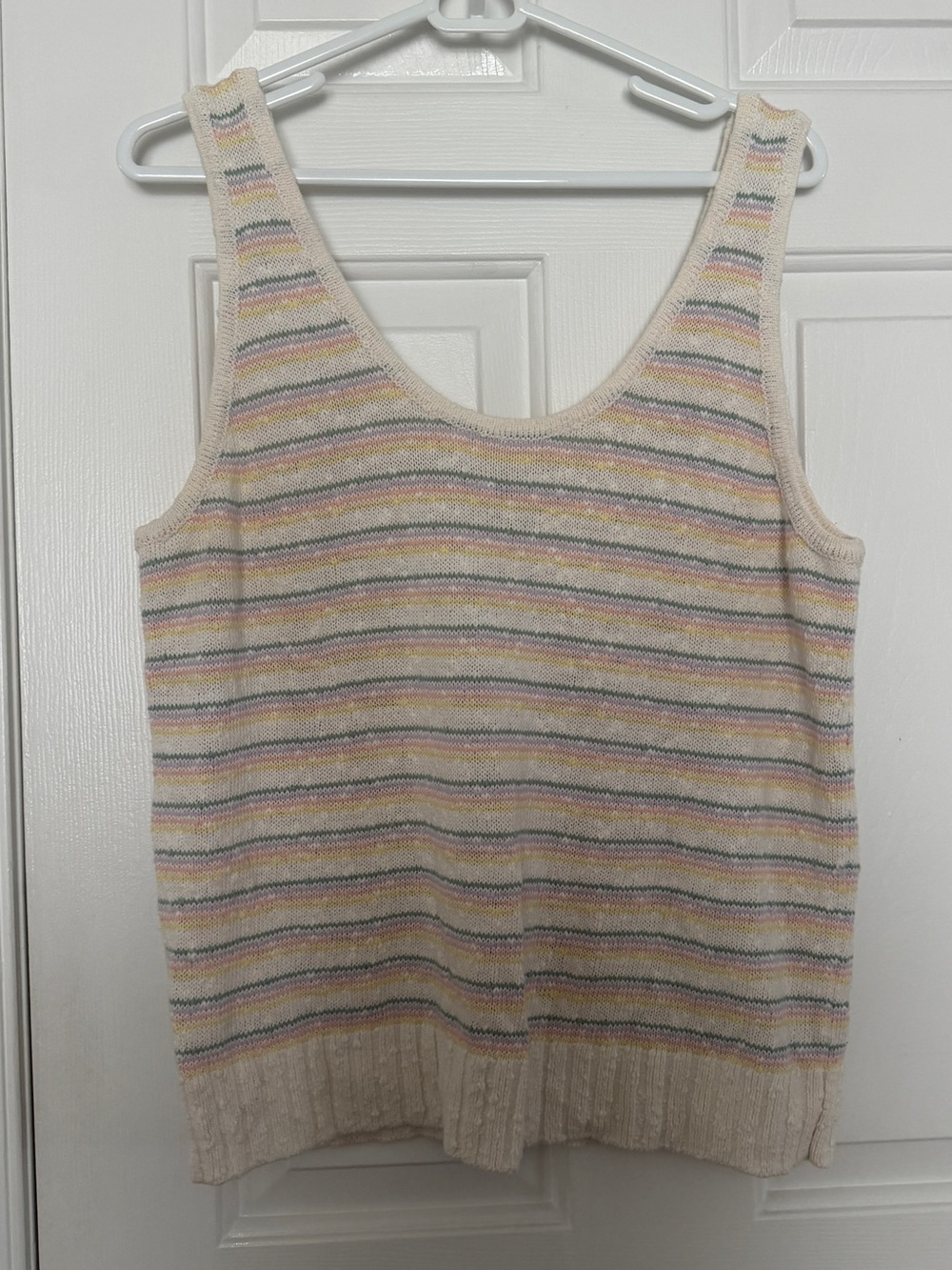 LOFT Multicolor Striped Knit Tank Top - Women